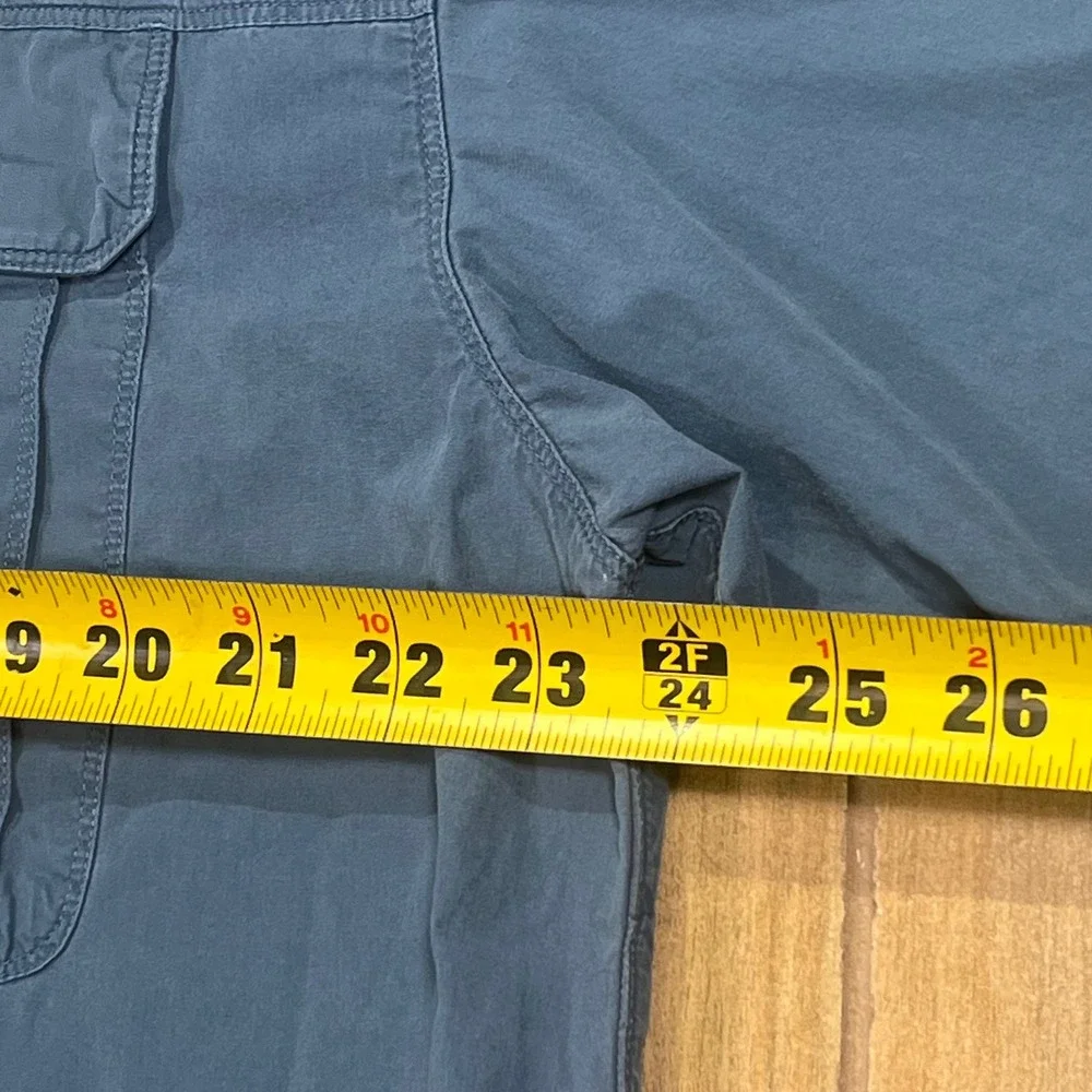 The North Face Mens Blue Short Sleeve Button Down Utility Hiking Shirt L vintage